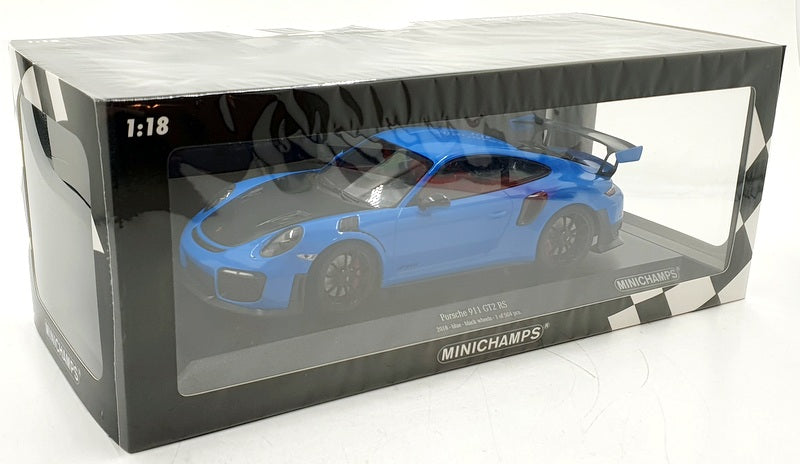 Minichamps 1/18 Scale 155 068308 - Porsche 911 GT2 RS 2018 - Blue