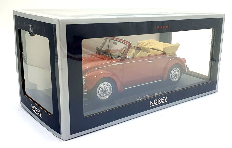 Norev 1/18 Scale Diecast 188526 - 1976 VW 1303 Cabriolet - Met. Brown