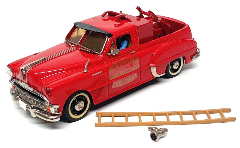 R & J Miniatures 1/43 Scale RJM 006A - 1949 Pontiac Fire Truck New Orleans - Red