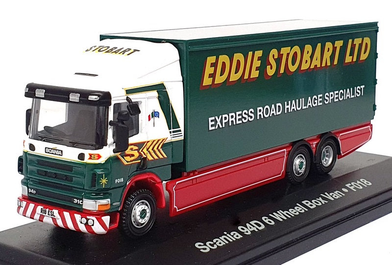 Oxford Diecast 1/76 Scale STOB028 - Scania 94D 6 Wheel Box Van Eddie Stobart Ltd