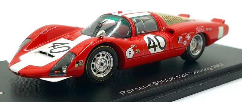 Spark Model 1/43 Scale Resin US268 - Porsche 906LH 12H Sebring 1967