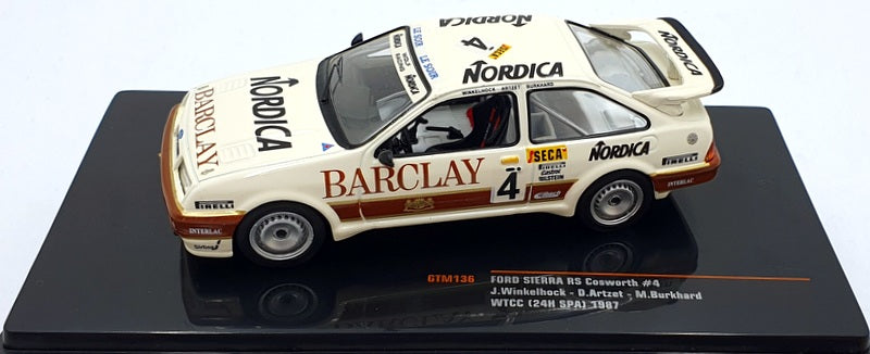 Ixo 1/43 Scale Diecast GTM136 - Ford Sierra RS Cosworth #4 WTCC (24H SPA) 1987