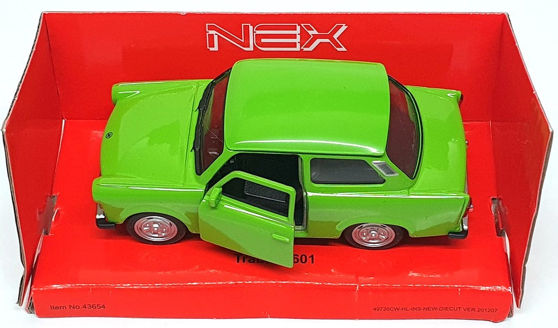 Welly NEX 1/32 Scale 18063 - Trabant 601 Pull Back & Go Diecast - Green