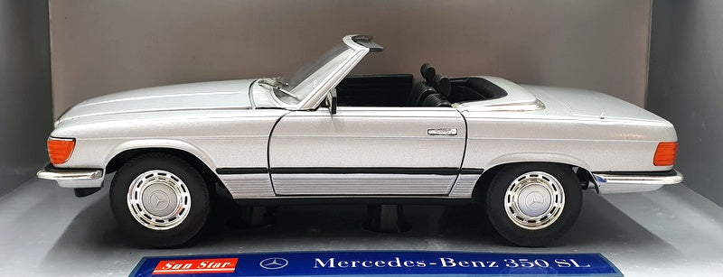 Sunstar 1/18 Scale - 01130 Mercedes Benz 350 SL Roadster - Silver