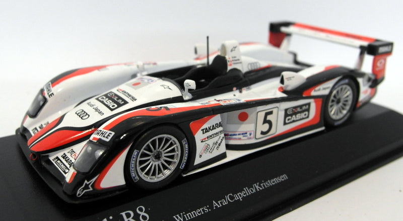 Minichamps 1/43 Scale diecast - 400 041305 Audi R8 Le Mans 24H 2004 Winners