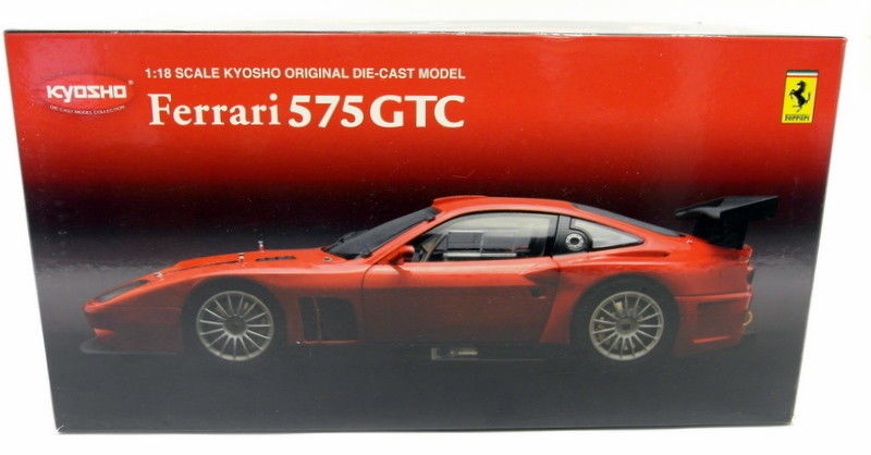 Kyosho 1/18 Scale diecast - 08391A Ferrari 575GTC 2004 Red