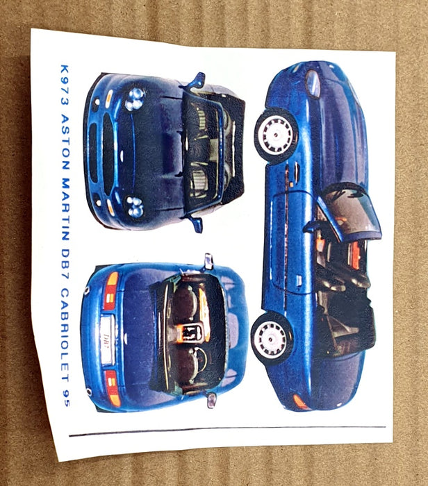 Provence Moulage 1/43 Scale Unbuilt Kit K973 - Aston Martin DB 7 Cabriolet