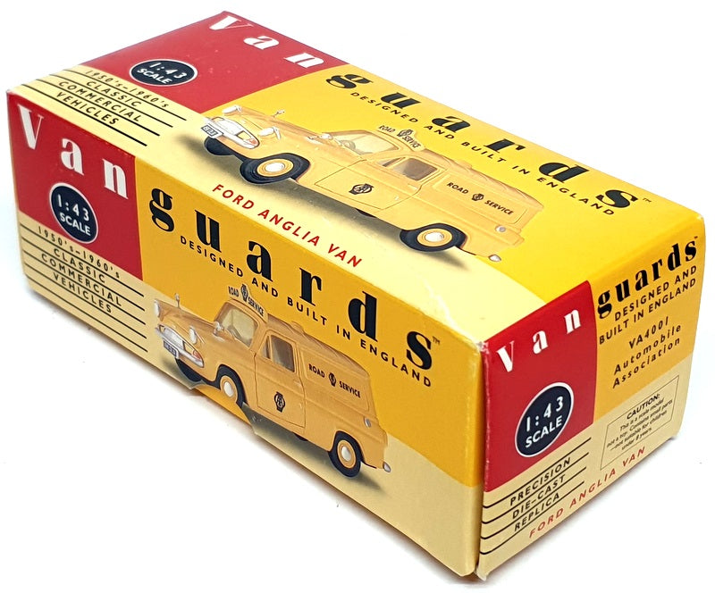 Vanguards 1/43 Scale Diecast VA4001 - Ford Anglia Van (AA) Yellow