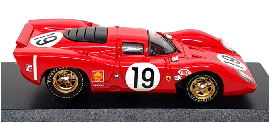 Best Model 1/43 Scale 9152 - Ferrari 312P Coupe #19 Le Mans 1969 - Red