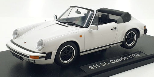 KK 1/18 Scale Diecast KKDC180751 - 1983 Porsche 911 SC Cabrio - White