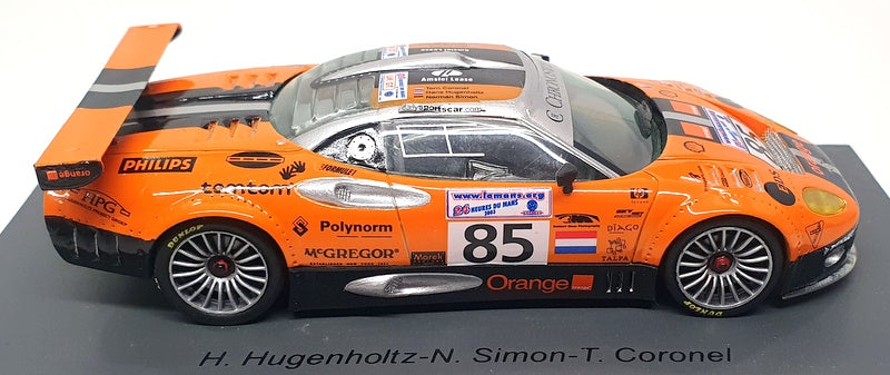 Replicars 1/43 Scale RC85 - Spyker C8 Double 12 #85 Le Mans 2003 - Orange