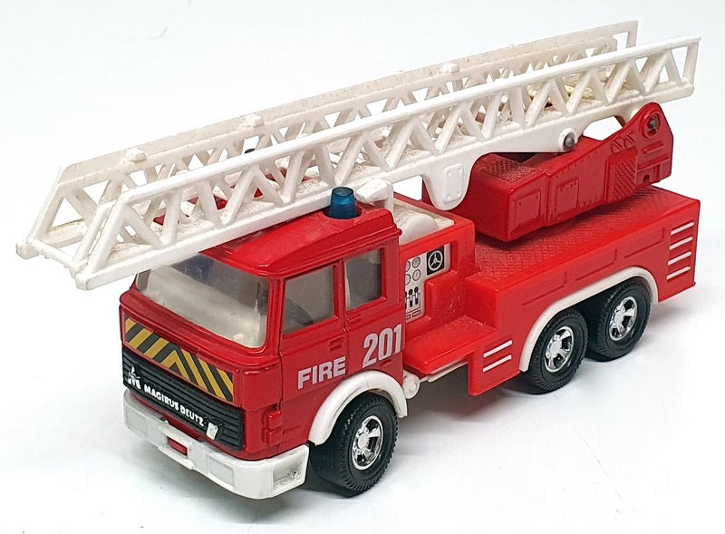 Matchbox 14cm Long Diecast K-132 - Magirus Deutz Fire Tender - Red/White