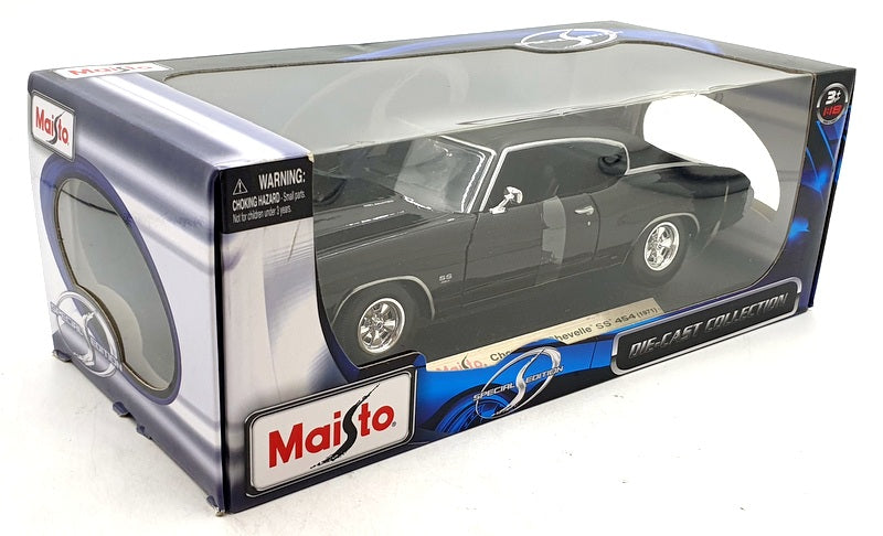 Maisto 1/18 Scale Diecast 31890 - Chevrolet Chevelle SS 454 - Black