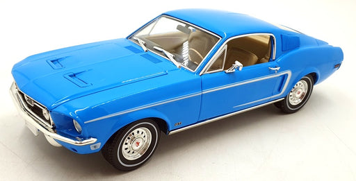 Greenlight 1/18 Scale 13640 - 1968 Ford Mustang Fastback - Sierra Blue