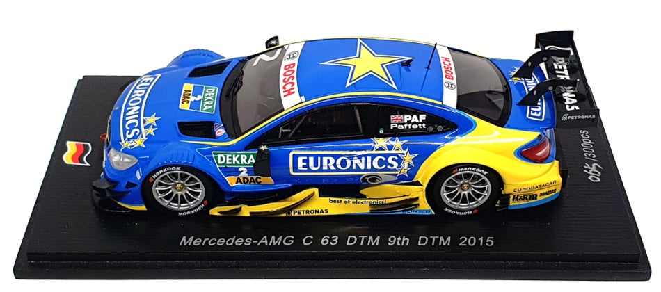 Spark 1/43 Scale SG222 - Mercedes AMG C 63 DTM 9th #2 DTM 2015