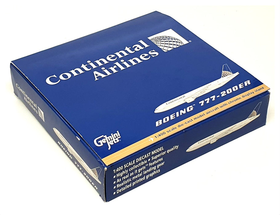 Gemini Jets 1/400 Scale 70376 - Boeing 777-200ER Continental Airlines N37018