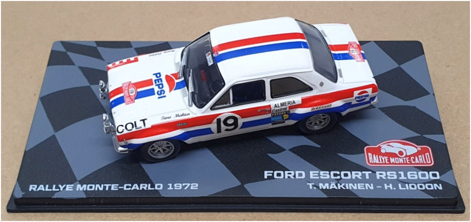 Altaya 1/43 Scale 7219 - Ford Escort RS1600 #19 Monte Carlo Rally 1972