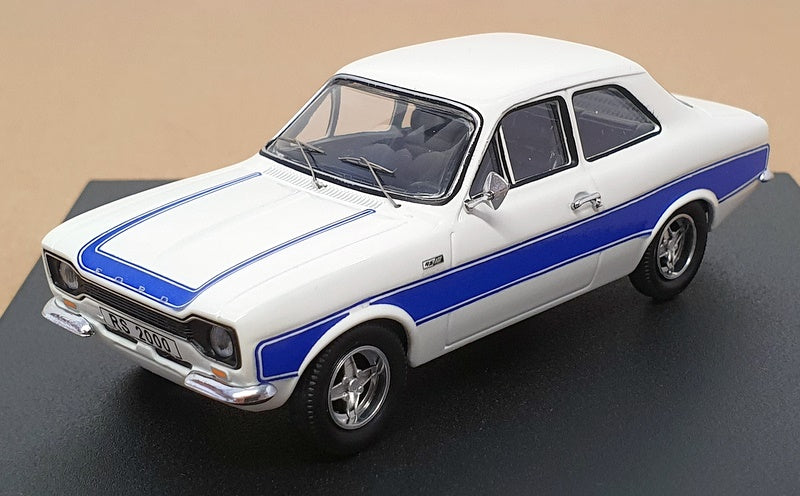 Trofeu 1/43 Scale 510 - 1973 Ford Escort RS 2000 LHD - White/Blue