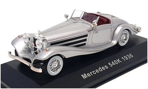 Altaya 1/43 Scale Diecast 1524A - 1936 Mercedes Benz 540K - Silver Grey