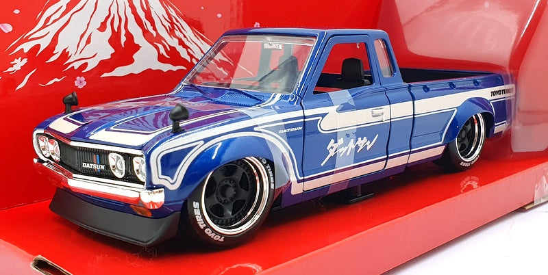 Jada Bigtime Muscle 1/24 Scale Diecast 35953 1972 Datsun 620 Pickup - Blue