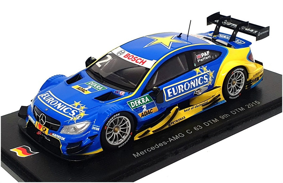 Spark 1/43 Scale SG222 - Mercedes AMG C 63 DTM 9th #2 DTM 2015