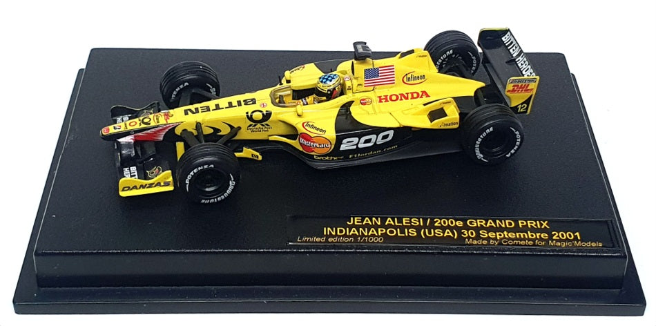 Hot Wheels 1/43 Scale JA3009 - Jordan 200e GP Indianapolis 2001 Jean Alesi