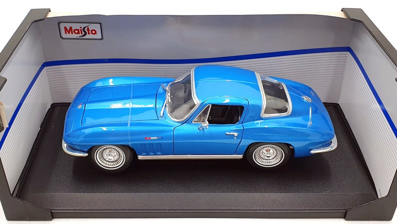 Maisto 1/18 Scale Diecast 31640 - 1965 Chevrolet Corvette Stingray Met Blue