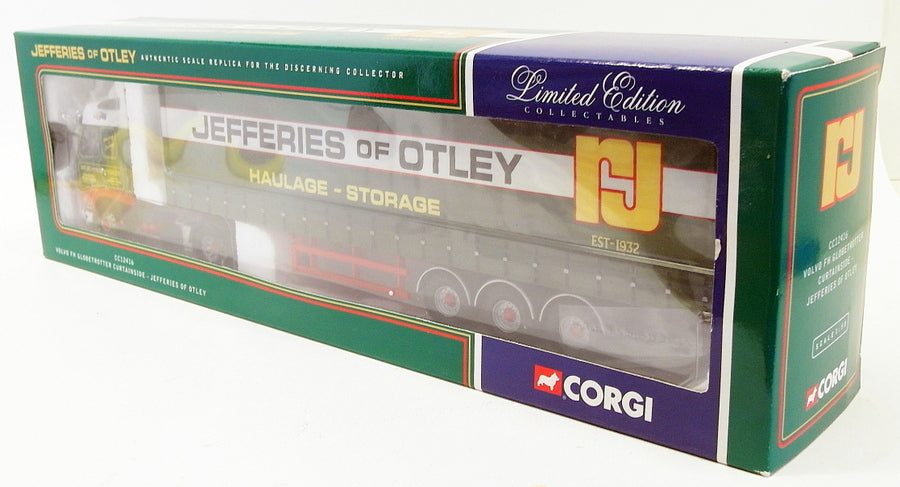 Corgi 1/50 Scale CC12416 - Volvo FH Globtrotter Curtainside - Jefferies