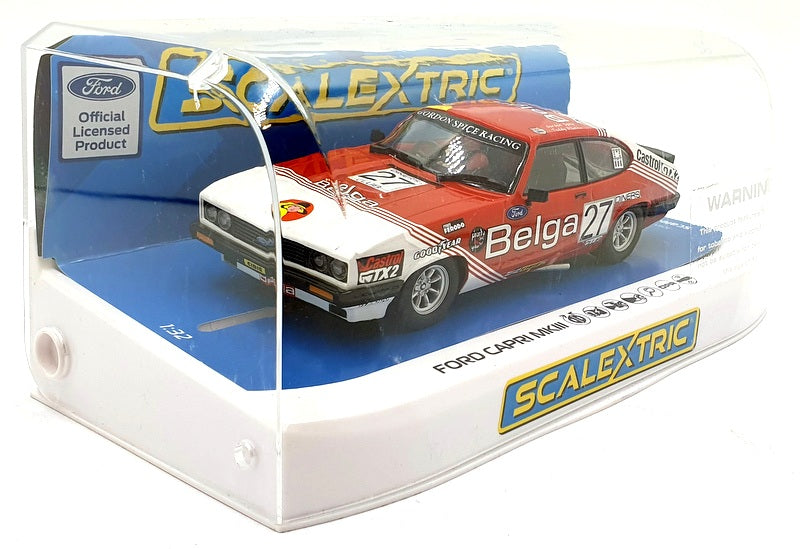 Scalextric 1/32 Scale Slot Car C4349 - Ford Capri MKIII Spa 24h 1st 1978 #27