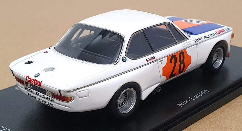 Spark 1/43 Scale SB226 - BMW CSL #28 Winner Gr.2 Coupes de Spa 1973 N. Lauda