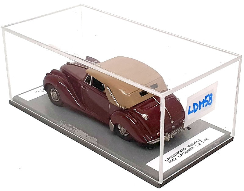 Lansdowne Models 1/43 Scale LDM58 - 1949 Lagonda 2.6L - REWORKED Maroon/Dk Beige