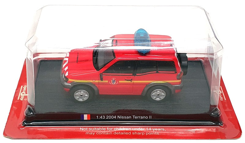 Del Prado 1/43 Scale FEN60 - 2004 Nissan Terrano II Fire Car - Red