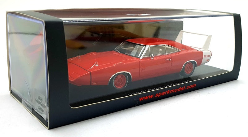 Spark Model 1/43 Scale S3611 - 1969 Dodge Charger Daytona - Red