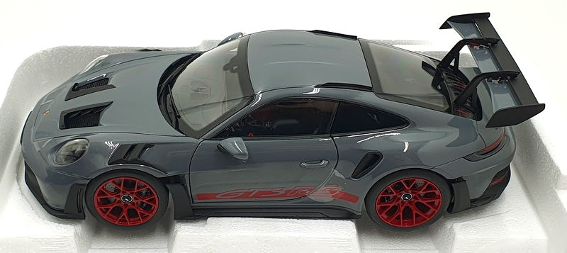 Norev 1/18 Scale Diecast 187350 - Porsche 911 GT3 RS 2022 - Grey/Pyro Red