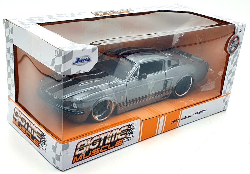 Jada Bigtime Muscle 1/24 Scale Diecast 31452 1967 Shelby GT-500 - Grey