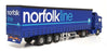 Corgi 1/50 Scale 76402 - Scania Curtainside Truck Norfolk Line - Blue