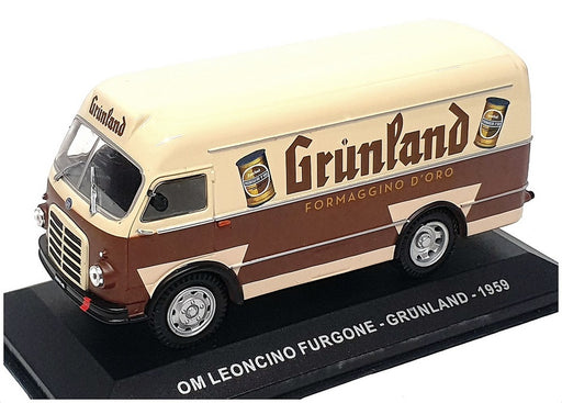 Altaya 1/43 Scale 19624J - 1959 OM Leoncino Furgone (Grunland) - Brown/Beige