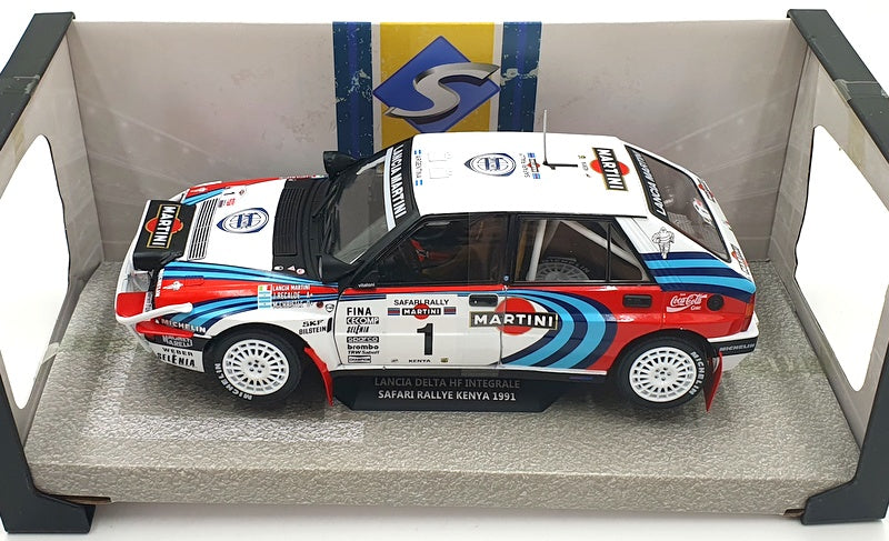 Solido 1/18 Scale Diecast S1807803 Lancia Delta HF Intergale Safari 1991 Recalde