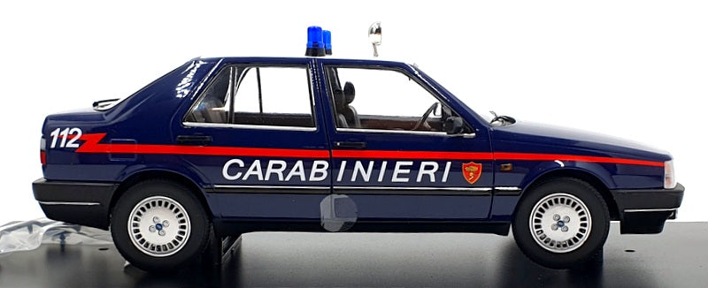 Mitica 1/18 Scale 201006-D - 1988 Fiat Croma 2.0 Turbo IE Blue White Carabinieri