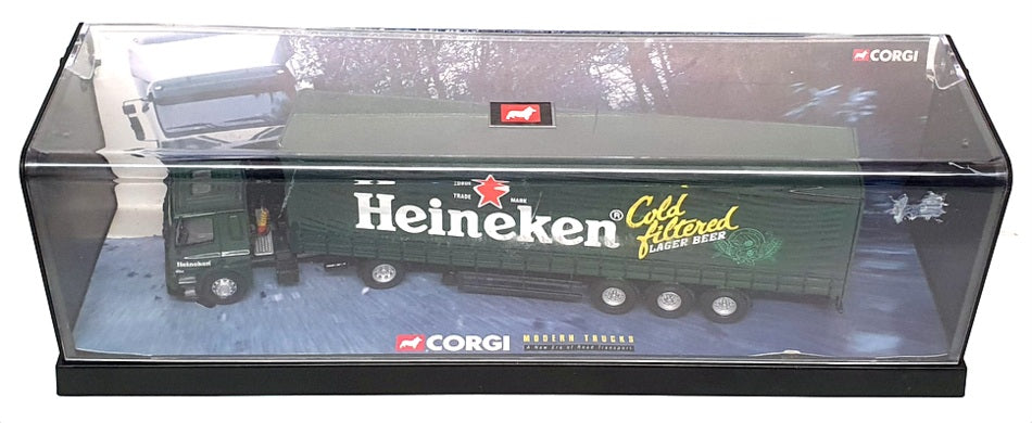 Corgi 1/50 Scale 75404 - Leyland DAF Curtainside "Heineken" - Green