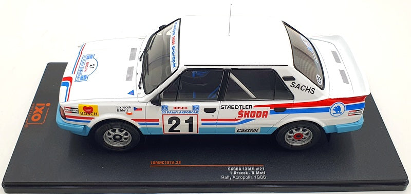 IXO Models 1/18 Scale 18RMC157A Skoda 130LR #21 Acropolis 1986 Krecek