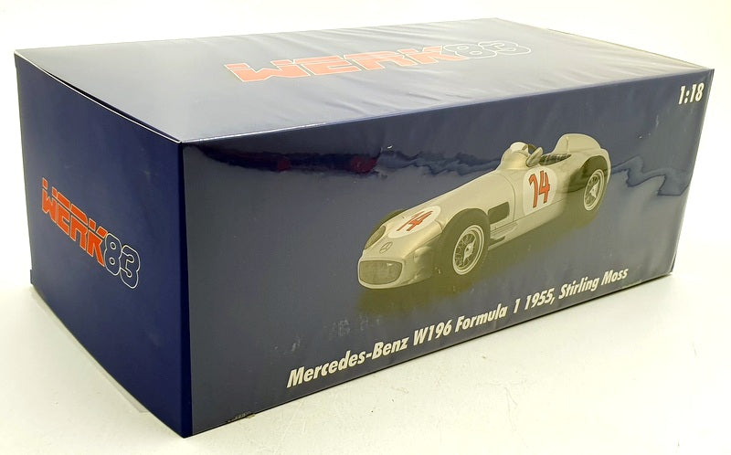 Werk83 1/18 Scale Diecast W1801804 - Mercedes-Benz W196 F1 1955 #14 Moss