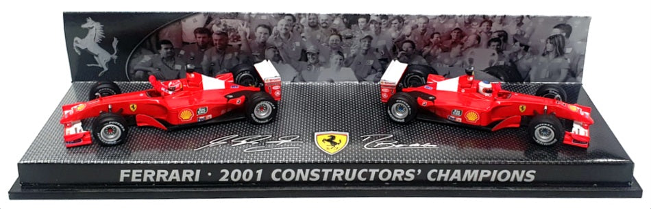 Hot Wheels 1/43 Scale 55602 - Ferrari F1 Champions 2001 - Schumacher/Barrichello