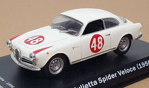 Altaya 1/43 Scale 15125 - Alfa Romeo Giulietta #48 Mile Miglia 1956 - White