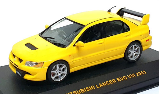 Ixo Models 1/43 Scale MOC033 - 2003 Mitsubishi Lancer Evo VIII - Yellow