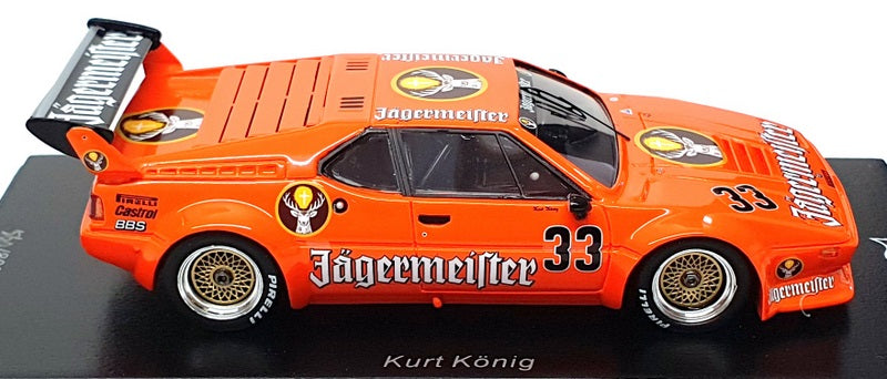 Spark 1/43 Scale SG505 - BMW M1 Jägermeister #33 RT Norisring 1982 - Orange