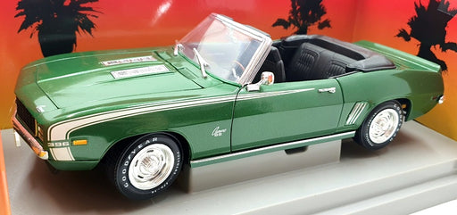 Ertl 1/18 Scale Diecast 7981 - 1969 Chevrolet Camaro SS - Green/White