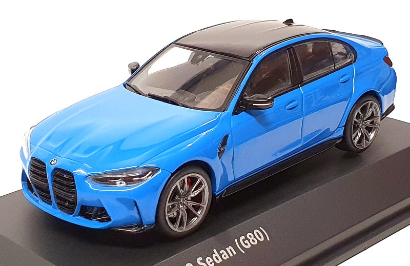 Solido 1/43 Scale S4315302 - BMW M3 Sedan (G80) Competition - Santorini Blue