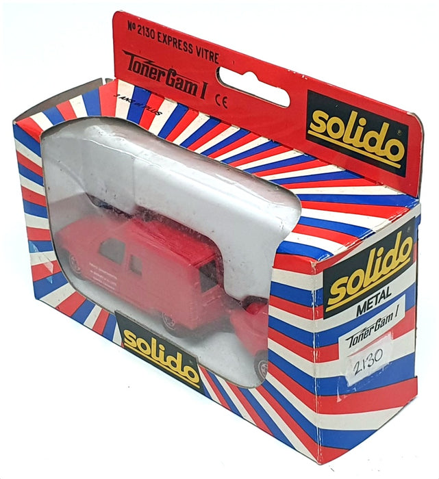 Solido Toner Gam I 1/43 Scale 2130 - Renault Express Fire Van & Trailer - Red