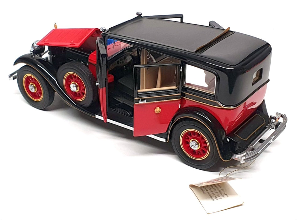 Franklin Mint 1/24 Scale B11SD61 - 1935 Mercedes Benz 770k Grosser -  Red/Black